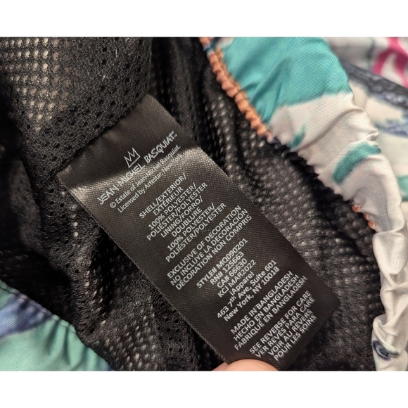 Jean-Michel Basquiat x Members Only Graffiti Hooded Zip Up Jacket Size Small - Picture 8 of 9